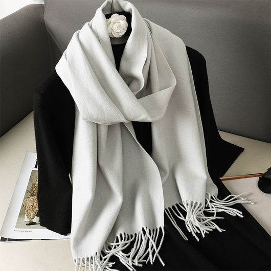Pashmina Cálida de Color Sólido para Mujer - Chal Suave Estilo Cashmere - Image 29