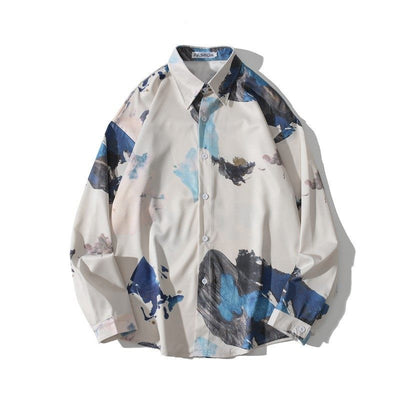 Camisa Estilo Hong Kong con Estampado Vintage y Efecto Óleo - Image 18