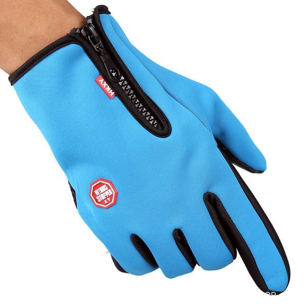 Guantes de Esquí con Tecnología Táctil y Cierre de Cremallera