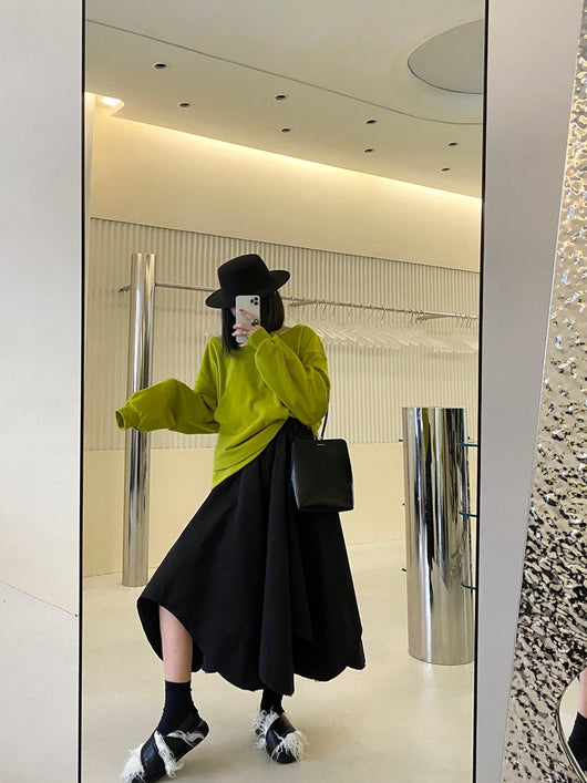 Falda Slim de Cintura Alta con Diseño Irregular - Image 16