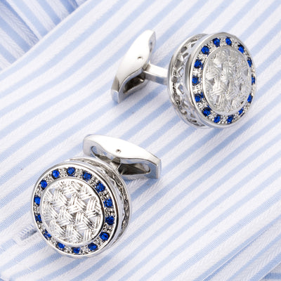 Gemelos de Puño Redondos para Hombre - Elegancia Empresarial - Image 3