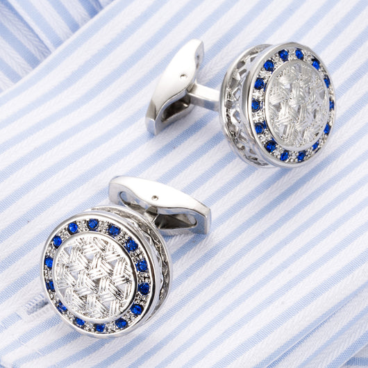 Gemelos de Puño Redondos para Hombre - Elegancia Empresarial - Image 3