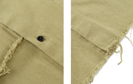 Camisa de Mezclilla Desteñida con Puños Deshilachados - Image 7