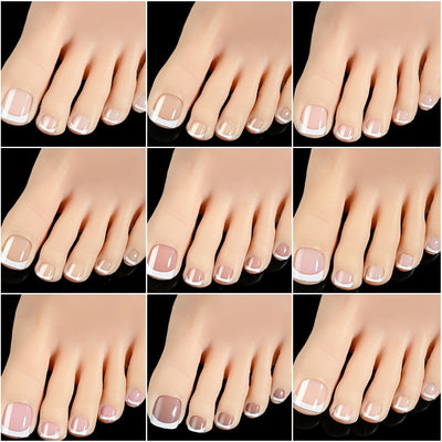 Uñas Postizas Cuadradas Cortas - 120 Piezas Francesas Blanco Premium - Image 39
