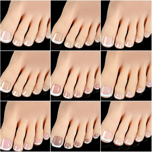 Uñas Postizas Cuadradas Cortas - 120 Piezas Francesas Blanco Premium - Image 39