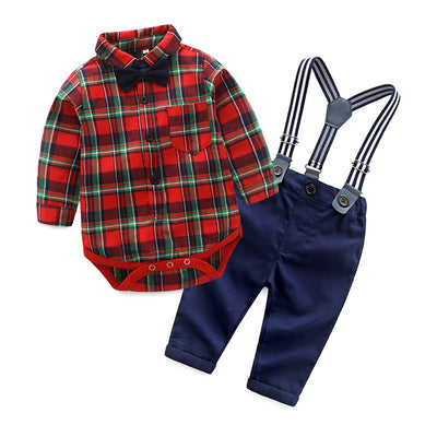 Camisa Cuadrille Clásica Gentleman con Pechera - Estilo Europeo