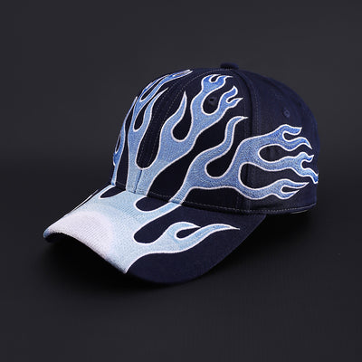 Gorra de Béisbol Hip-hop con Diseño de Llamas Personalizadas - Image 7