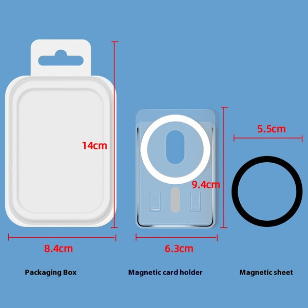 Funda Magnética Transparente para Teléfono con Soporte de Tarjetas - Image 4