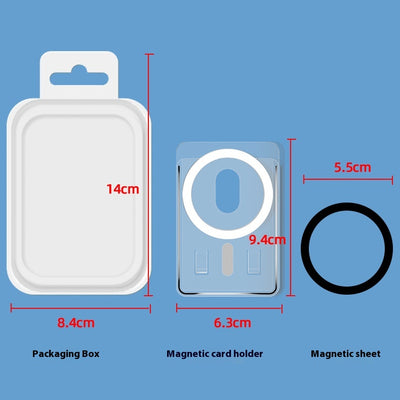 Funda Magnética Transparente para Teléfono con Soporte de Tarjetas - Image 4