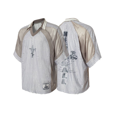 Sudadera Tipo Polo con Costuras Desgastadas para Hombre - Image 14