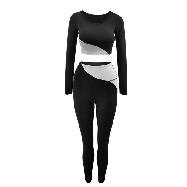 Conjunto de Yoga Manga Larga para Mujer con Soporte de Pecho - Image 5