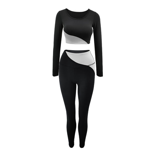 Conjunto de Yoga Manga Larga para Mujer con Soporte de Pecho - Image 5