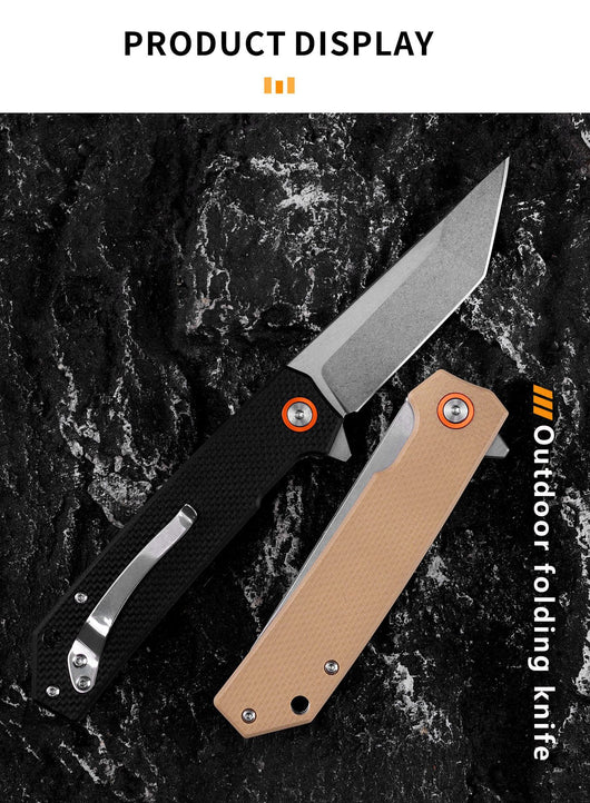 Cuchillo Plegable Portátil de Alta Dureza con Mango G10 - Image 12