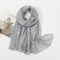 Starry Night Women's Scarf with Bronze Effect - Polyester and Cotton