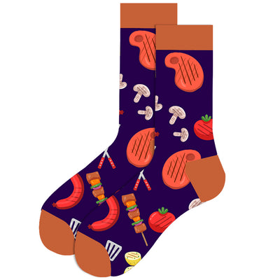 Calcetines Navideños para Hombre - Diseño Alce y Papá Noel en Algodón Premium - Image 64