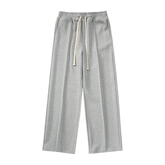 Pantalón Ancho Recto con Pliegues Cosidos - Estilo Urbano Desenfadado - Image 11