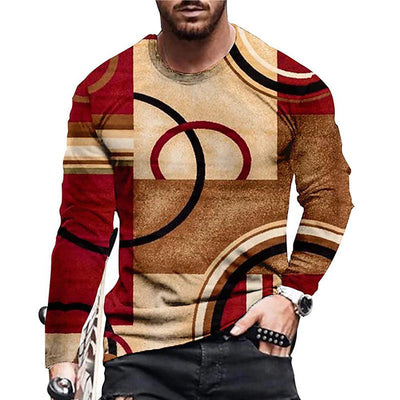 Playera Hombre Estampado 3D Digital Cuello Redondo Moda Contemporánea - Image 9