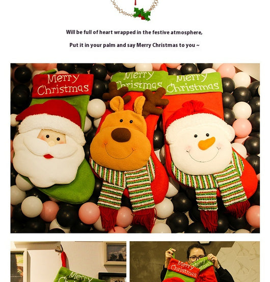 Medias Navideñas Decorativas - Juego de Tamaños Grande, Mediano y Pequeño - Image 42