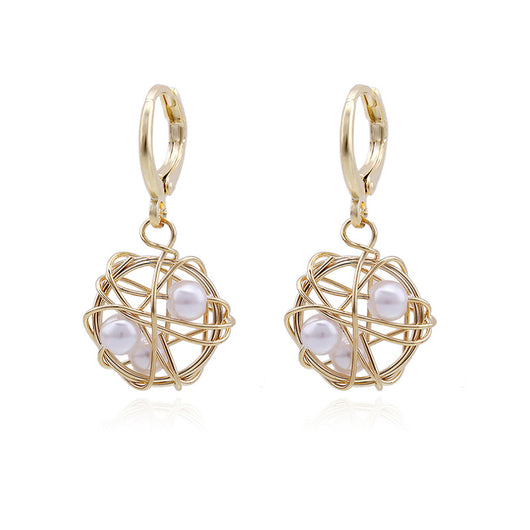 Aretes de Perla Artesanales Lujo Ligero Serie Océano - Clip Europeo Americano - Image 10