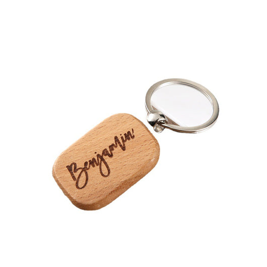 Llavero Personalizado de Madera con Grabado de Nombre - Image 9