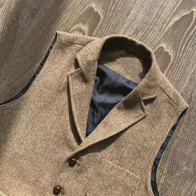 Chaleco de Caza Retro Khaki con Múltiples Bolsillos para Hombre - Image 22