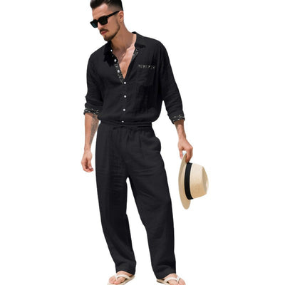 Conjunto de Lino para Hombre: Camisa y Pantalón - Image 5