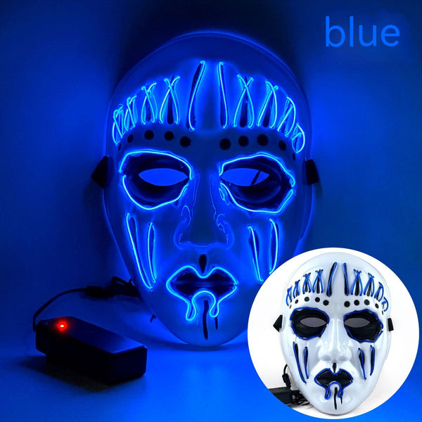 Máscara LED Luminosa para Halloween y Performances