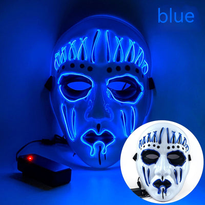 Máscara LED Luminosa para Halloween y Performances