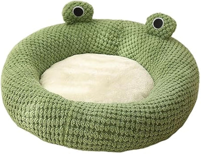 Cama para Gatos en Forma de Rana - Cueva Cómoda para Mascotas Pequeñas