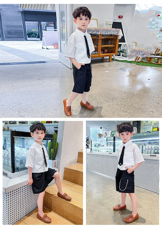 Zapatos de Cuero Estilo Británico para Niños Step On - Image 10