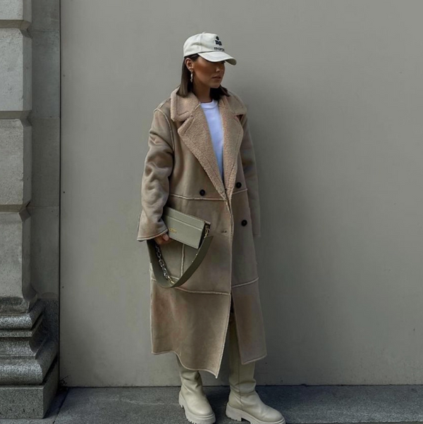 Abrigo de Invierno Estilo Británico Premium para Mujer
