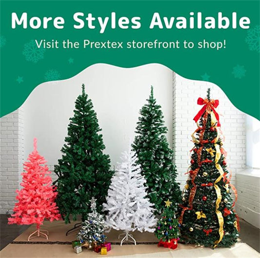 Árbol de Navidad Retráctil 1.8M con Adornos y Decoraciones Plegables