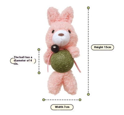 Juguete Interactivo de Hierba Gatera con Campana y Pelota de Molar para Gatos - Image 9