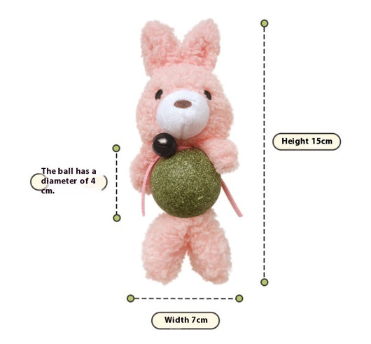 Juguete Interactivo de Hierba Gatera con Campana y Pelota de Molar para Gatos - Image 9