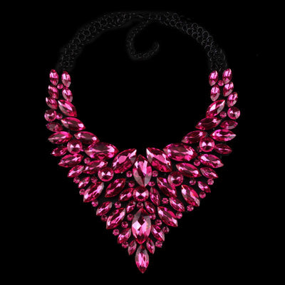 Cadena de Suéter de Diamantes Completos - Collar de Aleación con Cristales de Lujo - Image 8