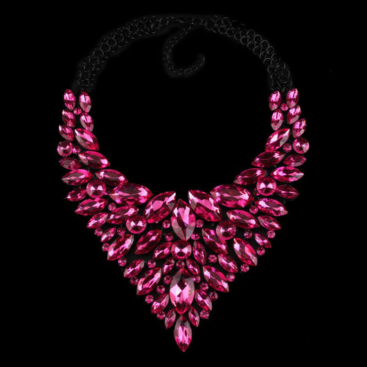 Cadena de Suéter de Diamantes Completos - Collar de Aleación con Cristales de Lujo - Image 8
