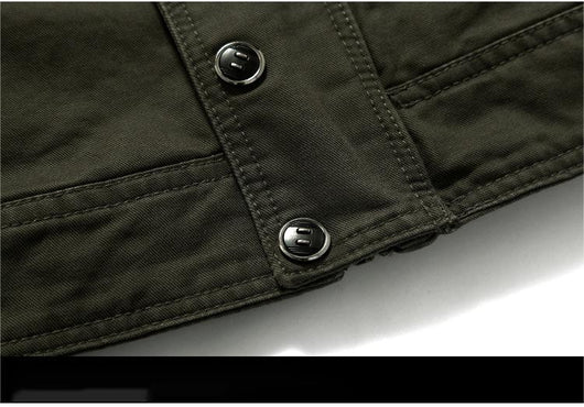 Chaqueta Cargo Militar Hombre Talla Grande Casual - Image 5