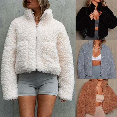 Cardigan de Cachemira y Lana de Cordero para Mujer - Abrigo Corto de Lujo - Image 11