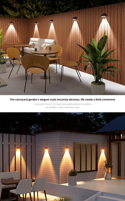 Lámpara Solar LED para Pared Exterior - Iluminación Inteligente para Jardín - Image 9