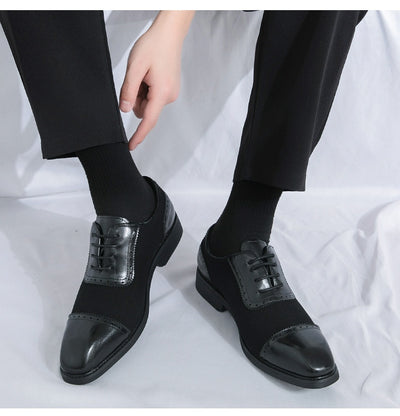 Zapatos de Negocios Cuero Premium con Suela Elevada y Punta Redonda - Image 10