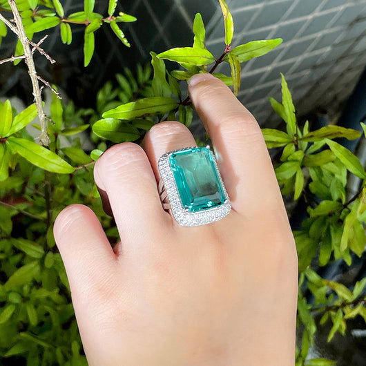 Anillo Geométrico Rectangular de Diseño Moderno - Image 9