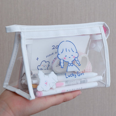 Estuche Organizador Transparente de Gran Capacidad Estilo Japonés - Image 9
