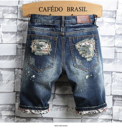 Shorts de Mezclilla Perforada para Verano - Image 10