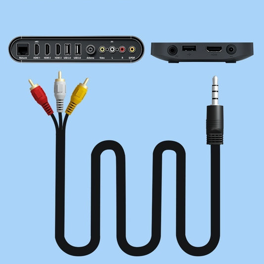 Cable de Audio y Video 3 en 1 con Conectores RCA - Decodificador TV