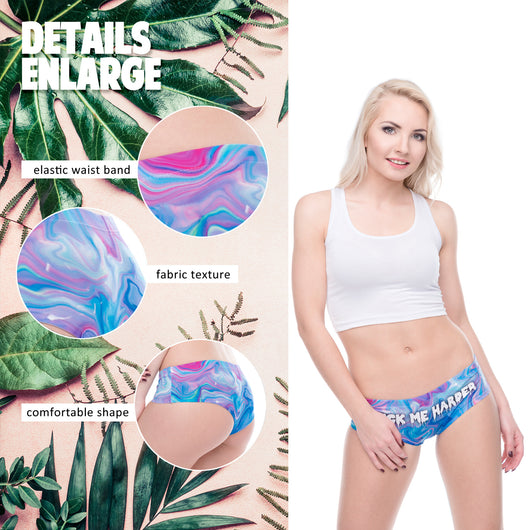 Calzones Deportivos Estampado Hoja Letra Mujer Cintura Baja Transpirables Sin Costuras - Image 3