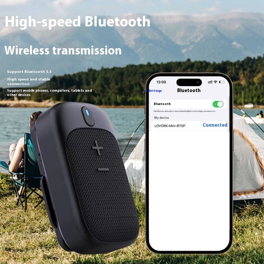 Parlante Bluetooth Portátil Lewoke para Senderismo y Camping - Image 4