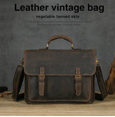 Bolso Crossbody para Laptop de Cuero Premium con Asa Simple - Image 11