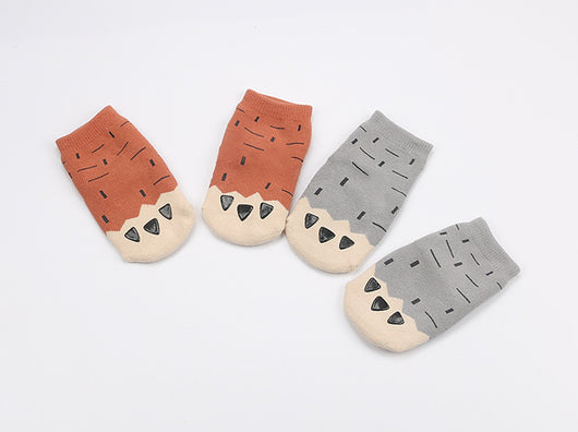 Calcetines Infantiles Terry con Bloques de Color y Diseño de Patitas - Image 11
