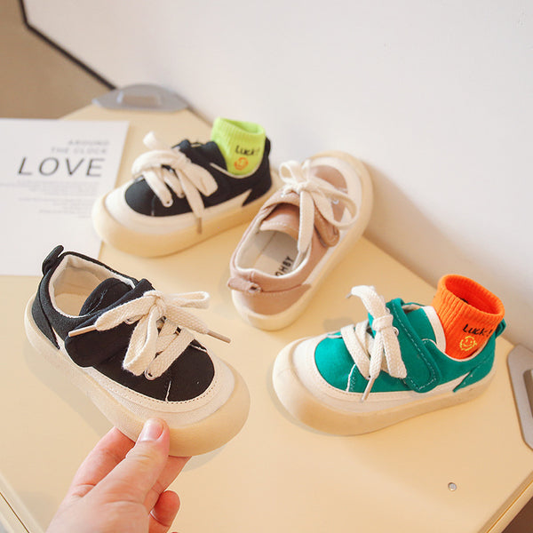 Zapatos Casuales Infantiles con Velcro y Suela Flexible