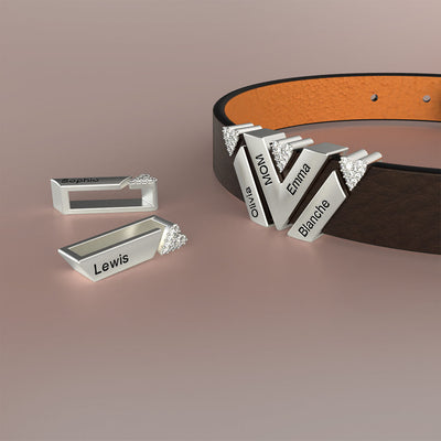 Pulsera de Cuero Personalizada con Sistema de Cierre Ajustable - Image 31